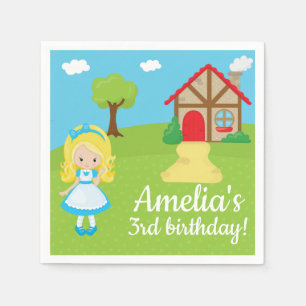 Sprookjesachtige VerhaalTijd Goldilock en Drie Ber Servet