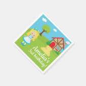 Sprookjesachtige VerhaalTijd Goldilock en Drie Ber Servet (Hoek)