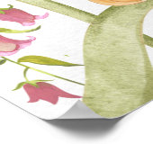 Sprookjesachtige Verjaardagsachtergrond Poster (Hoek)