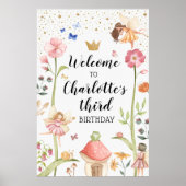 Sprookjesachtige verjaardagsachtergrondposter poster (Voorkant)