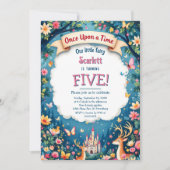 Sprookjesachtige Verjaardagsfeestje in het Houtige Kaart (Voorkant)