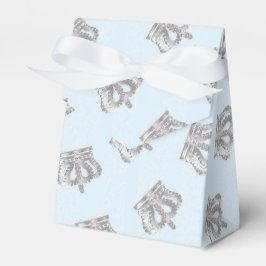 Sprookjesachtige Vintage Kroon Blauwe Favorietjes Bedankdoosjes