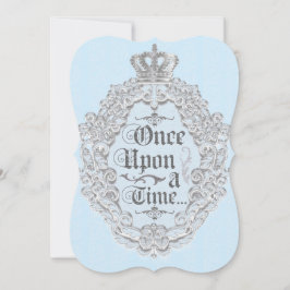 Sprookjesachtige vintage-verhalenboek blauwe uitno kaart