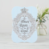 Sprookjesachtige vintage-verhalenboek blauwe uitno kaart (Staand voorkant)