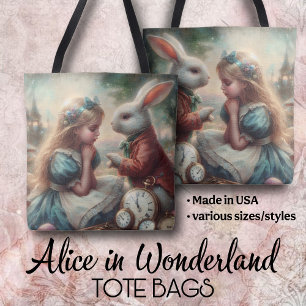 Sprookjesachtige Vintage Wonderland Kunst Alice Ko Tote Bag