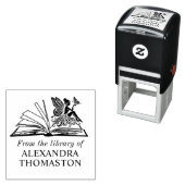 Sprookjesachtige Vlinder Open Boek “Uit de Bibliot Zelfinktende Stempel (In situ)