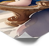 Sprookjesachtige Waterverf Baby Sneeuwwitje Poster (Hoek)