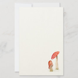 Sprookjesachtige Waterverf Bos Paddenstoelen Briefpapier