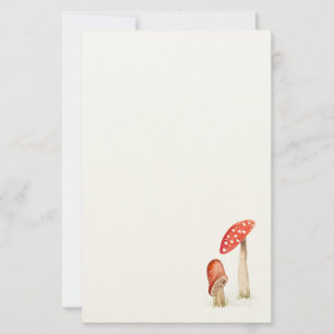 Sprookjesachtige Waterverf Bos Paddenstoelen Briefpapier
