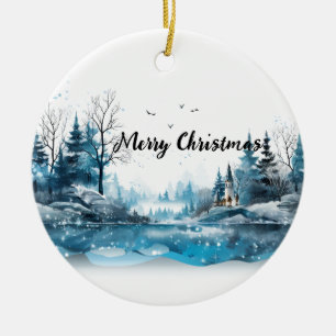 Sprookjesachtige Winter Wonderland Ornament