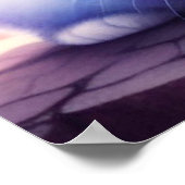 Sprookjesachtige witte Waterverf Bunny Poster (Hoek)