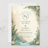 Sprookjesachtige Woodland Outdoor Boho Wedding Kaart (Voorkant)