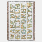 Sprookjesalfabet in grillige Waterverf Deken (Voorkant Verticaal)