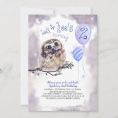 Sprookjesavond en Kleine Uil Boys Verjaardag Kaart (Voorkant)