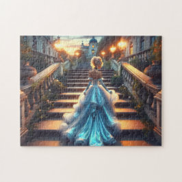 Sprookjesbaljurk Kunst Betoverd Paleis Avond Legpuzzel