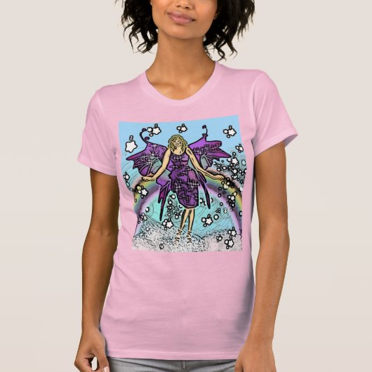 Sprookjesblauw Versie Twee T-shirt (Voorkant)
