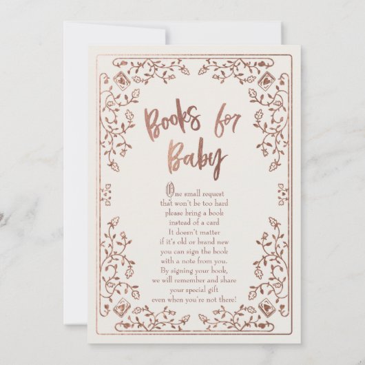 Sprookjesboek Baby Shower Uitnodiging (Achterkant)