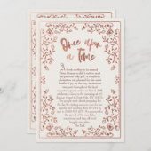 Sprookjesboek Baby Shower Uitnodiging (Voorkant / Achterkant)