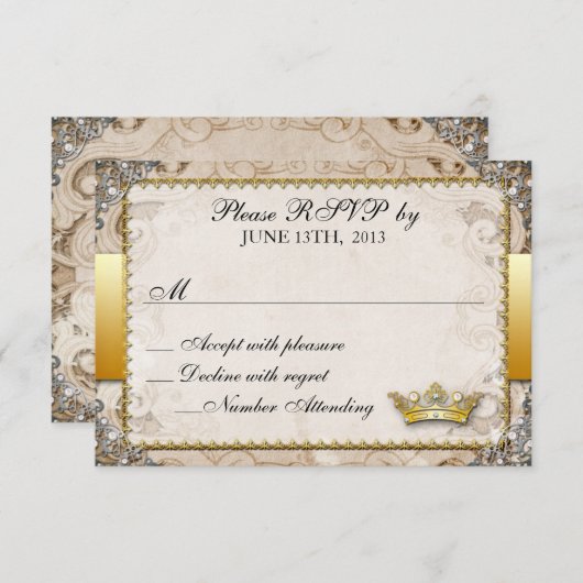 Sprookjesboek Bruiloft RSVP (Voorkant / Achterkant)