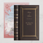  sprookjesboek bruiloft uitnodiging (Voorkant / Achterkant)