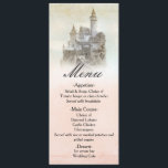 Sprookjesboek Castle Wedding Menu Kaart<br><div class="desc">Sprookjesboek Castle Wedding Menu Kaart. Overeenkomende objecten in mijn winkel.</div>