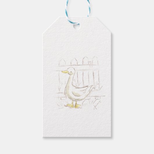 Sprookjesboek Eend Cadeaulabel (Voorkant)