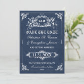 Sprookjesboek Huwelijksaankondigingskaarten Save The Date (Staand voorkant)