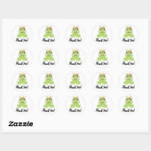 Sprookjesboek Kikkerprins Babyshower Feestje Ronde Sticker (Vel)