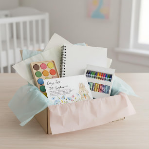 Sprookjesboek Konijn Baby's Eerste Kunstbenodigdhe Informatiekaartje