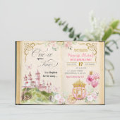 Sprookjesboek Prinses Eerste Verjaardag Kaart (Staand voorkant)