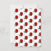 Sprookjesboek Rood Tafelnummer voor Huwelijksfeest (Achterkant)