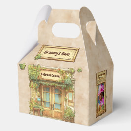 Sprookjesboek stijl gezellig cafe op Pueblo, Favor Bedankdoosjes