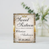  sprookjesboek Sweet Sixteen Invites Uitnodiging Briefkaart (Staand voorkant)