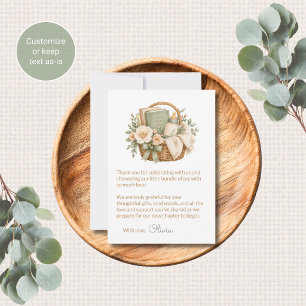 Sprookjesboek Thema Baby Shower Bedankkaartjes Notitiekaartje