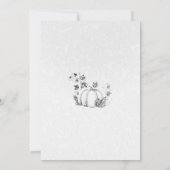 Sprookjesboek Zilver Witte Pompoen Sprookje Sweet  Kaart (Achterkant)