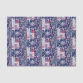 Sprookjesboeken en magische wezens blauw tissuepapier (Voorkant)