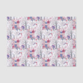 Sprookjesboeken en magische wezens wit tissuepapier (Voorkant)