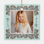 Sprookjesboom Alice in Wonderland Naam & Foto Keramisch Ornament (Achterkant)