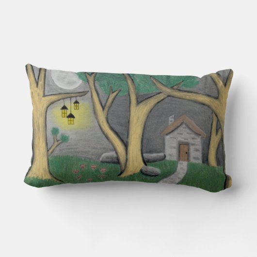 Sprookjesbos 2-zijdig kussen (Achterkant)