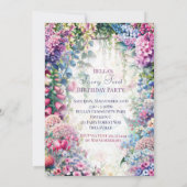 Sprookjesbos Cottage Core Feest Uitnodiging (Achterkant)