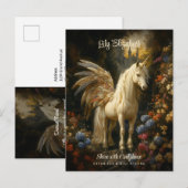  Sprookjesbos Eenhoorn Magische Pegasus Briefkaart (Voorkant / Achterkant)