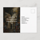  Sprookjesbos Eenhoorn Magische Pegasus Briefkaart (Achterkant)