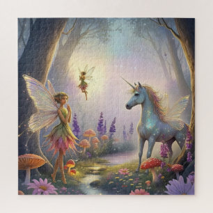Sprookjesbos Eenhoornbomen Sprookjespaddenstoel Legpuzzel