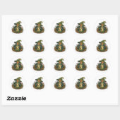 Sprookjesbos Heks | Gezellige Magische Drank  Ronde Sticker (Vel)
