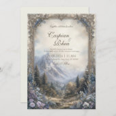 Sprookjesbos kasteel bruiloft kaart (Voorkant / Achterkant)