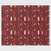 Sprookjesbos Kerst Inpakpapier (Vlak)