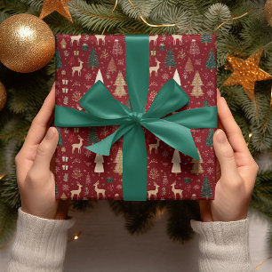 Sprookjesbos Kerst Inpakpapier