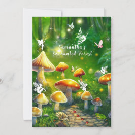 Sprookjesbos Paddenstoelen Feeën Sweet Sixteen Kaart