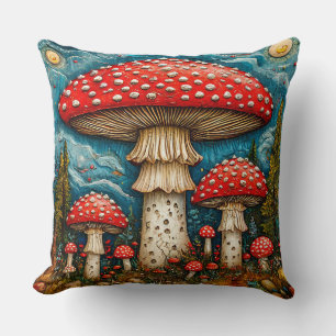 🍄 Sprookjesbos Paddenstoelen Gezellige Decoratie Kussen