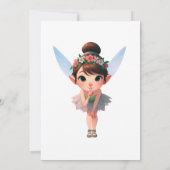 Sprookjesbos Verjaardagsuitnodiging Kaart (Achterkant)